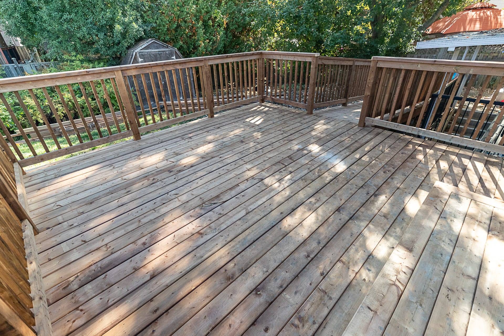 Loughborough Lake Cedar Deck — Deck Construction in Inverary.